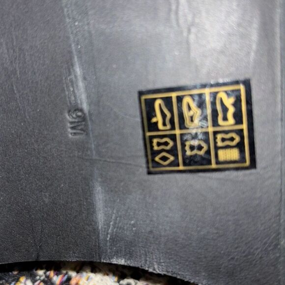 NEW Tory Burch Miller lug sole tweed boot Sz 9 lace up Moto - Picture 12 of 12